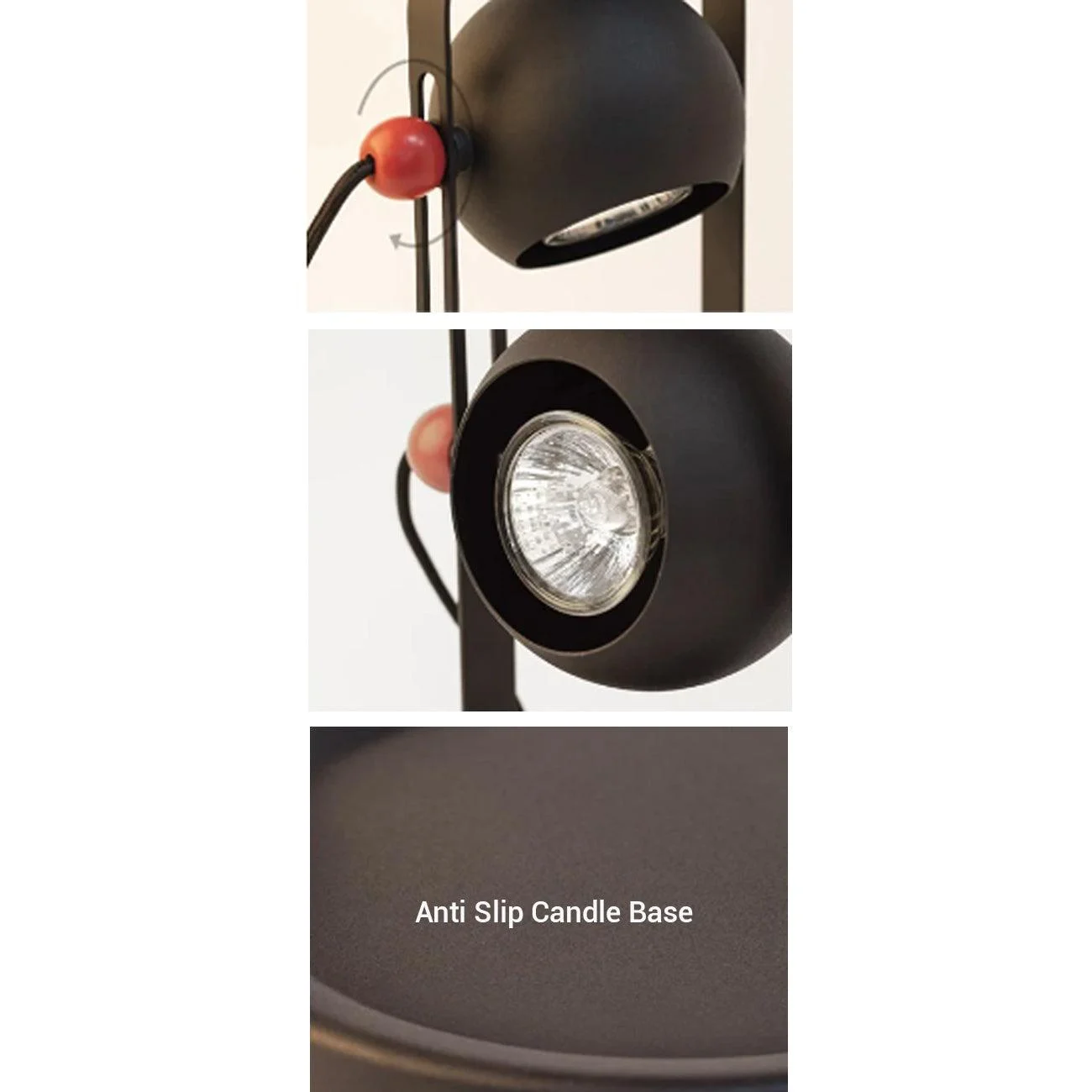 Modern Design Black Dimmable Candle Warmer -