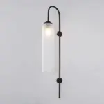 Modern Glass Wall Lamp Black