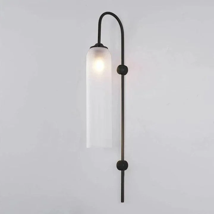 Modern Glass Wall Lamp Black 1