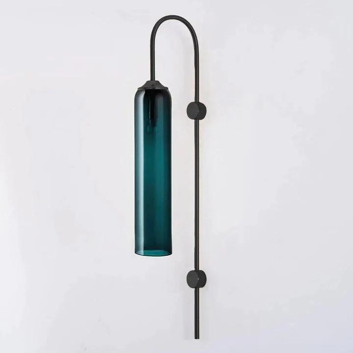 Modern Glass Wall Lamp Black 2