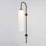 Modern Glass Wall Lamp Black