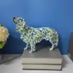 Modern Graffiti Painted Dachshund Dog Office Decoration Craft Sculptures and Statues
