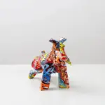Modern Graffiti Schnauzer Painting Resin Crafts Sculptures and Statues Gift