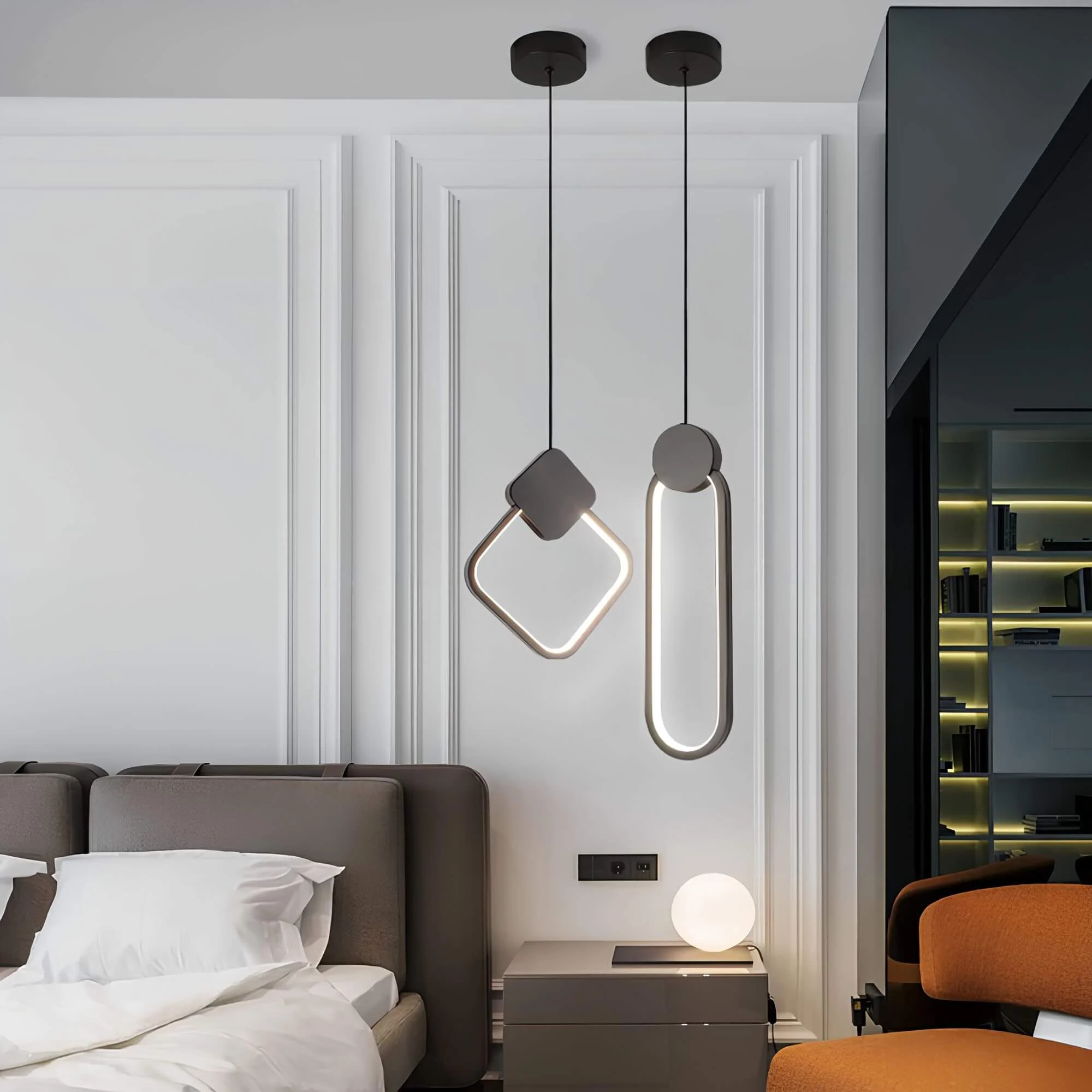 Modern Hanging Decorative Colorful Pendant Light Stilvolle Hangelampe In Verschiedenen Farben 11