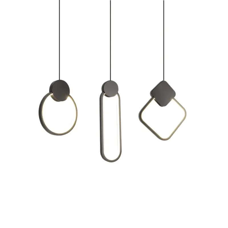 Modern Hanging Decorative Colorful Pendant Light Stilvolle Hangelampe in verschiedenen Farben 3 xlumina