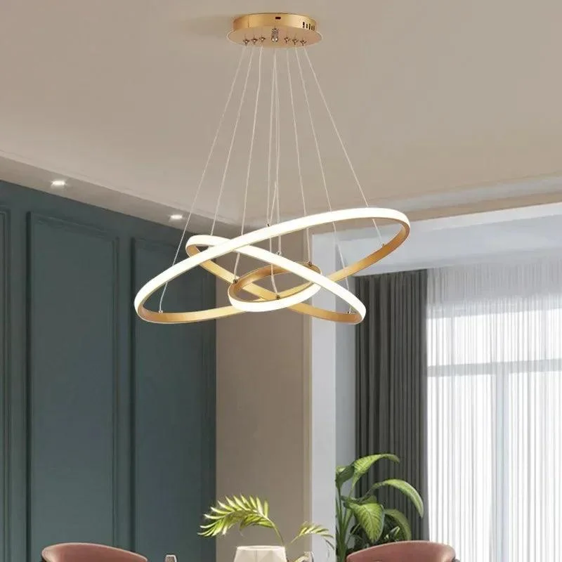 Modern LED Chandelier: Luxury Lighting for Dining and Living -