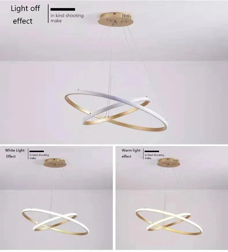 Modern LED Chandelier: Luxury Lighting for Dining and Living -