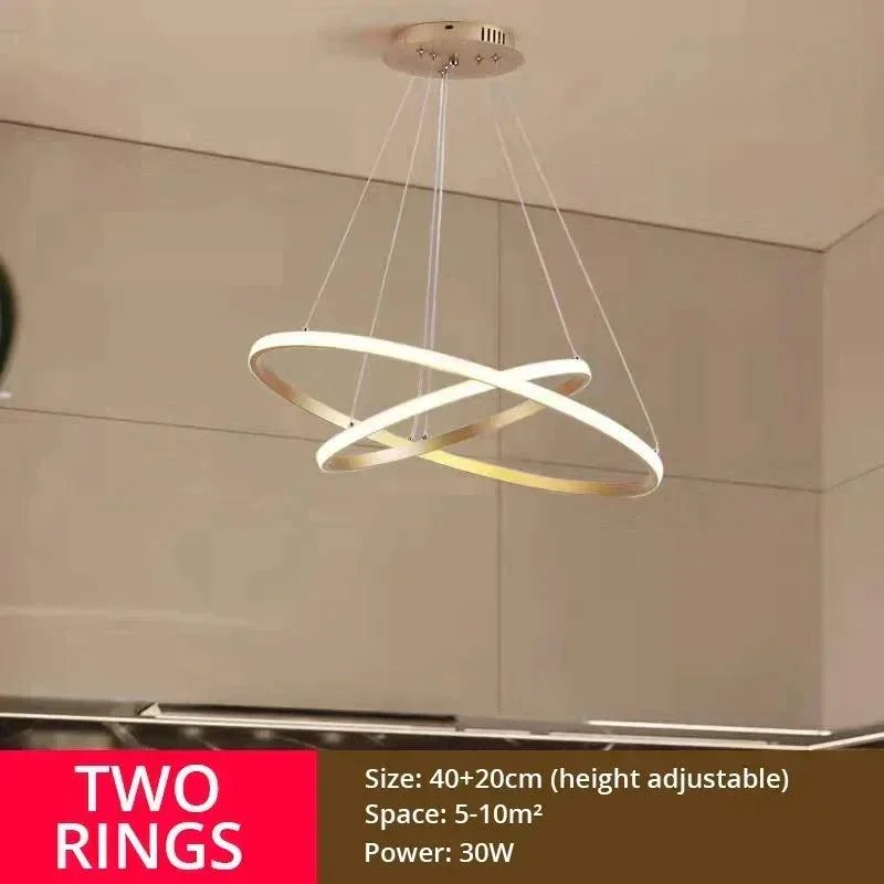 Modern LED Chandelier: Luxury Lighting for Dining and Living -