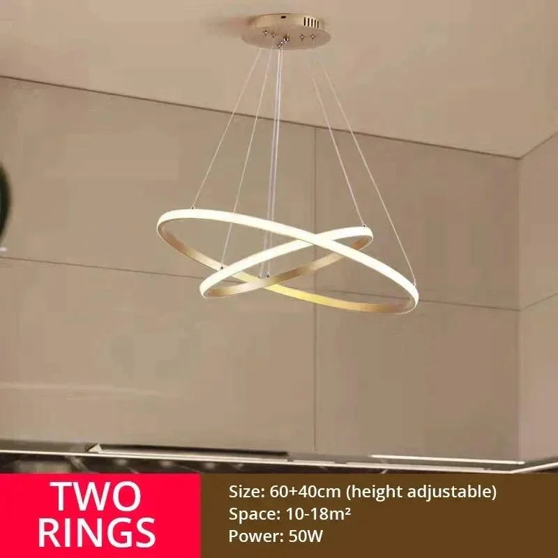 Modern LED Chandelier: Luxury Lighting for Dining and Living -