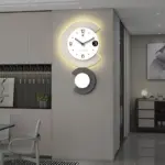 Modern Led Lamp Silent Wall Clock for Living Room