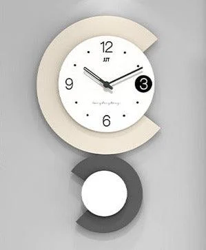 Modern Led Lamp Silent Wall Clock for Living Room -