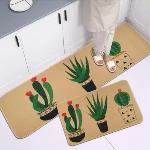 Modern Letter Print Floor Mat: Stylish Home Decor