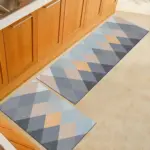 Modern Letter Print Floor Mat Stylish Home Decor