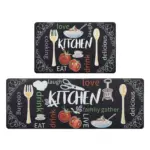 Modern Letter Print Floor Mat Stylish Home Decor