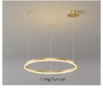 Modern Lighting 2 to 5 LED Circle Rings Ceiling Chandelier Living Room Home Decor