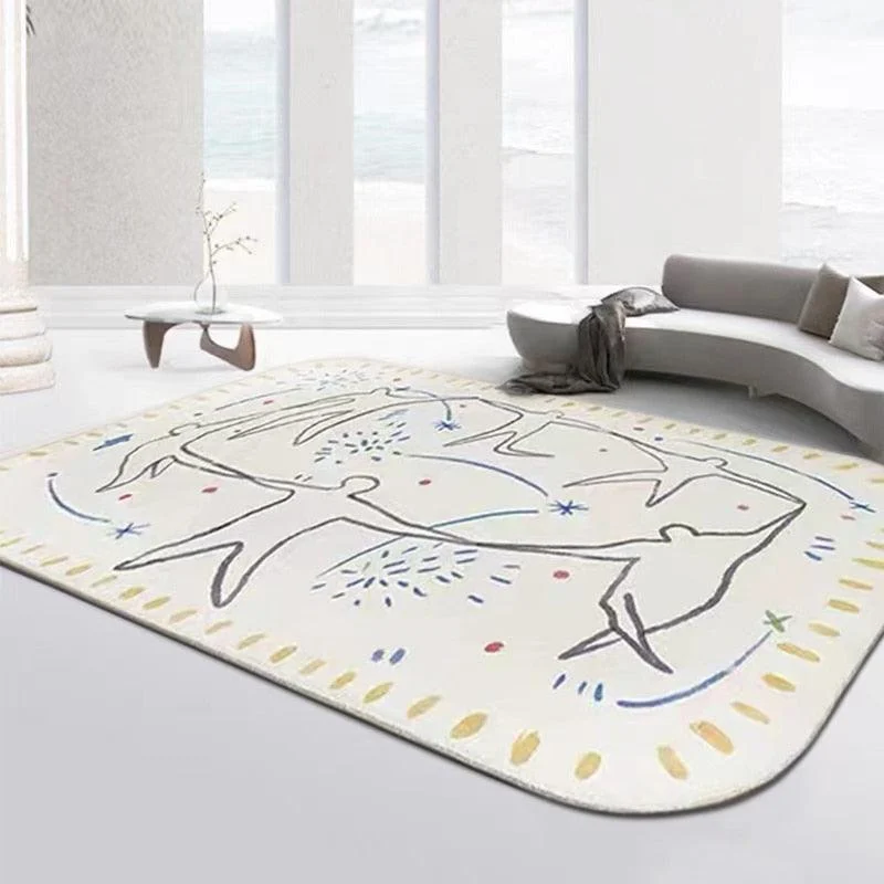 Modern Luxury Abstract Colorful Graffiti Rugs -