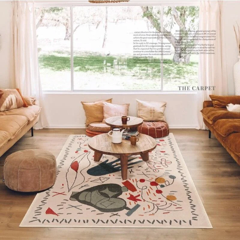 Modern Luxury Abstract Colorful Graffiti Rugs -