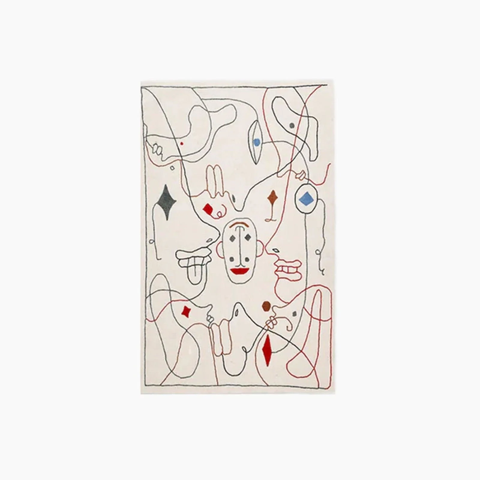 Modern Luxury Abstract Colorful Graffiti Rugs -