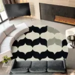 Modern Luxury Plush Round Carpet Rug Living Room Decoration Non slip Soft