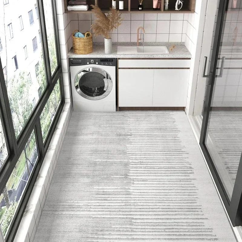 Modern Minimal White Black Mat Rug Large Area Non-slip Living Room -