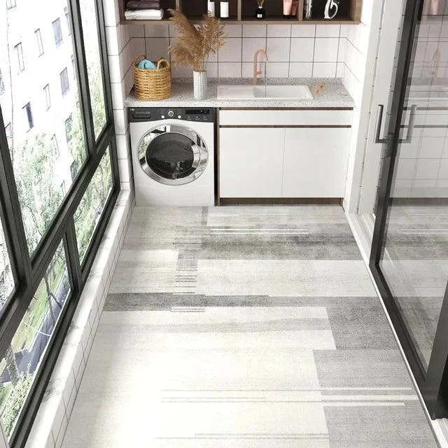 Modern Minimal White Black Mat Rug Large Area Non-slip Living Room -