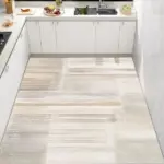 Modern Minimal White Black Mat Rug Large Area Non slip Living Room