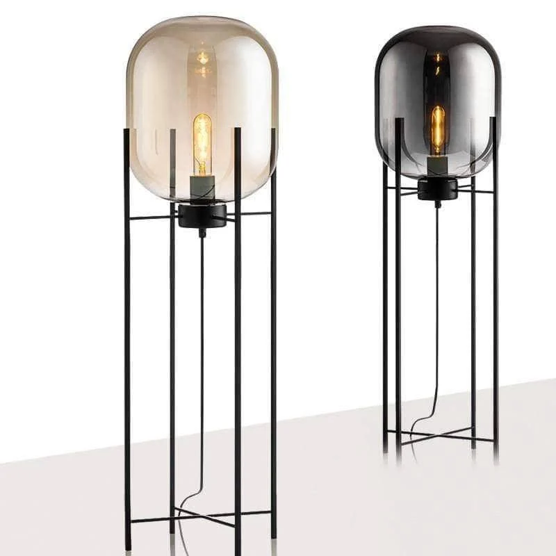 Modern Minimalist Lantern Floor Lamp: Illuminate Your Space in Style -