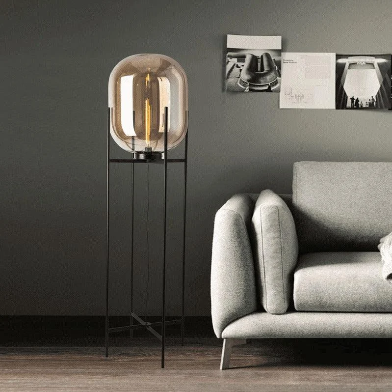 Modern Minimalist Lantern Floor Lamp: Illuminate Your Space in Style -