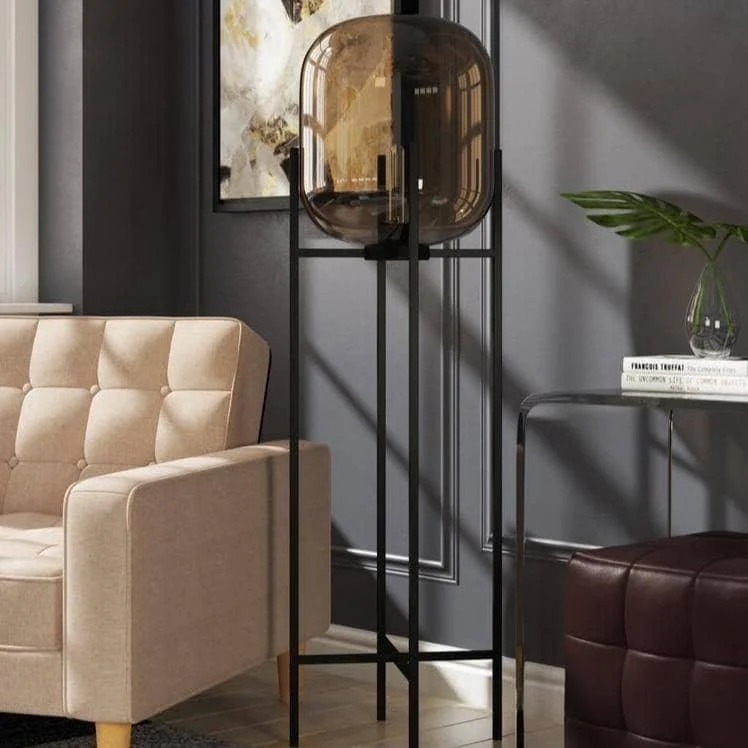 Modern Minimalist Lantern Floor Lamp: Illuminate Your Space in Style -
