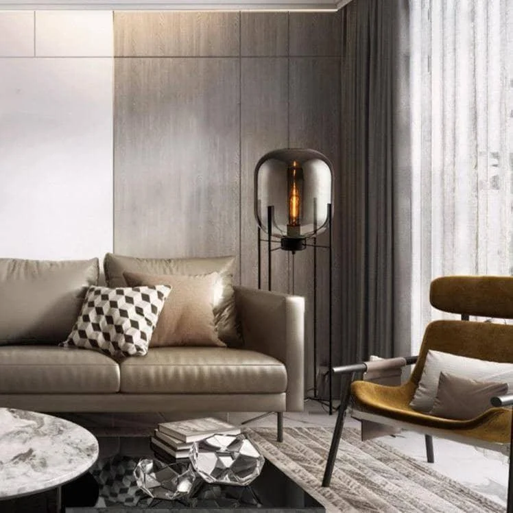 Modern Minimalist Lantern Floor Lamp: Illuminate Your Space in Style -