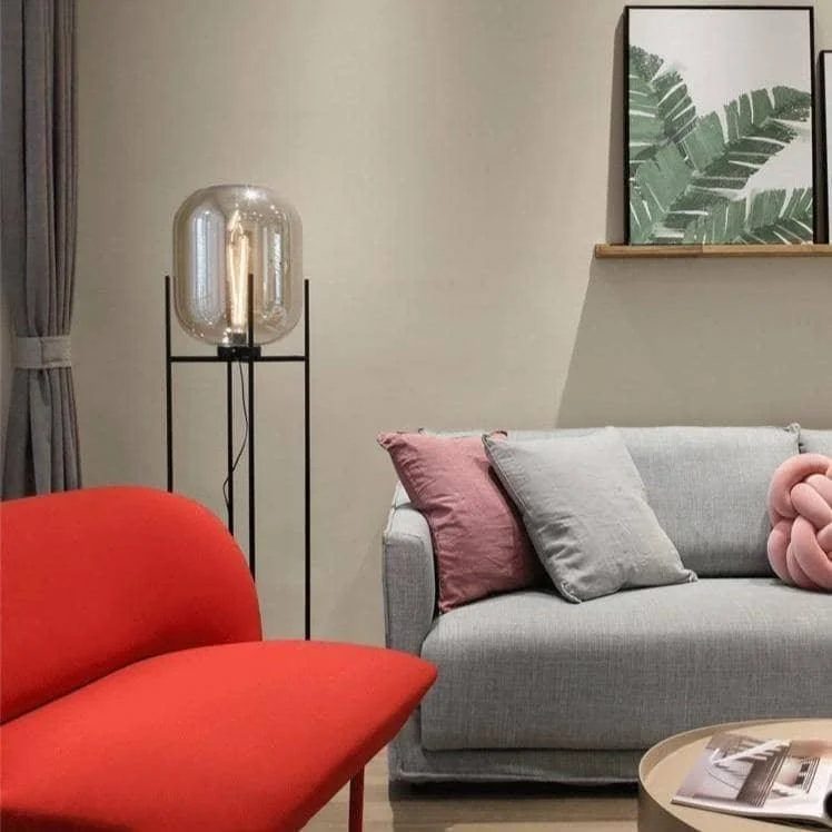 Modern Minimalist Lantern Floor Lamp: Illuminate Your Space in Style -