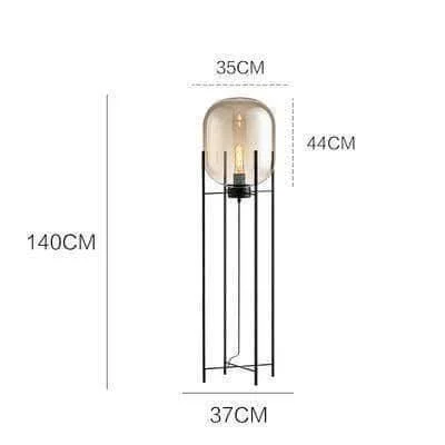 Modern Minimalist Lantern Floor Lamp: Illuminate Your Space in Style -