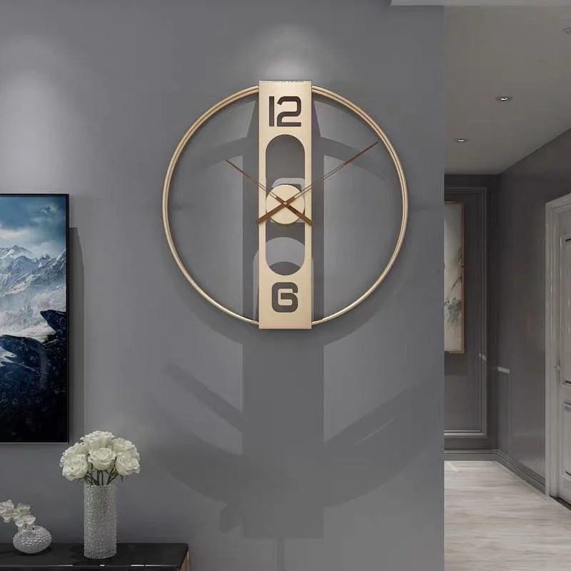 Modern Minimalistic Wall Clock for Livingroom 20 Inches - 