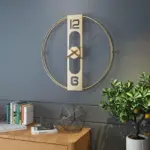 Modern Minimalistic Wall Clock for Livingroom 20 Inches