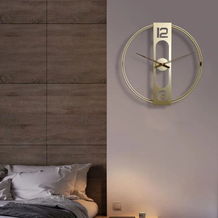 Modern Minimalistic Wall Clock for Livingroom 20 Inches -