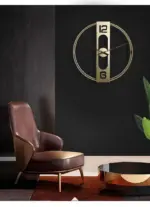 Modern Minimalistic Wall Clock for Livingroom 20 Inches