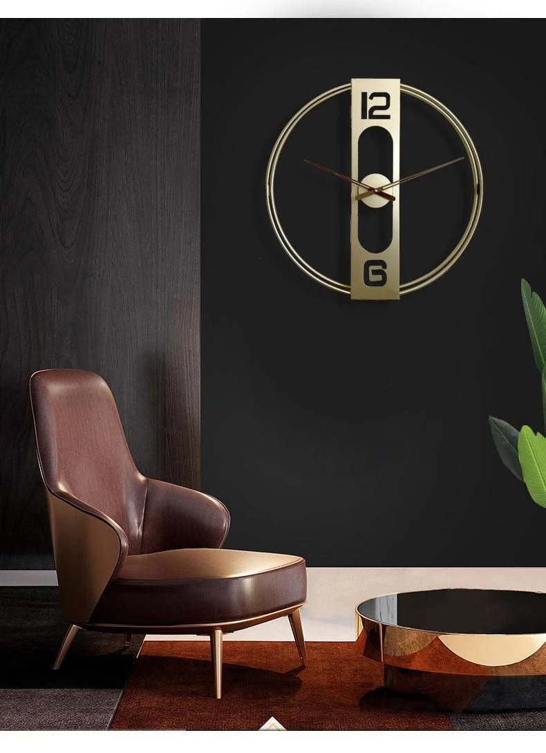 Modern Minimalistic Wall Clock for Livingroom 20 Inches -