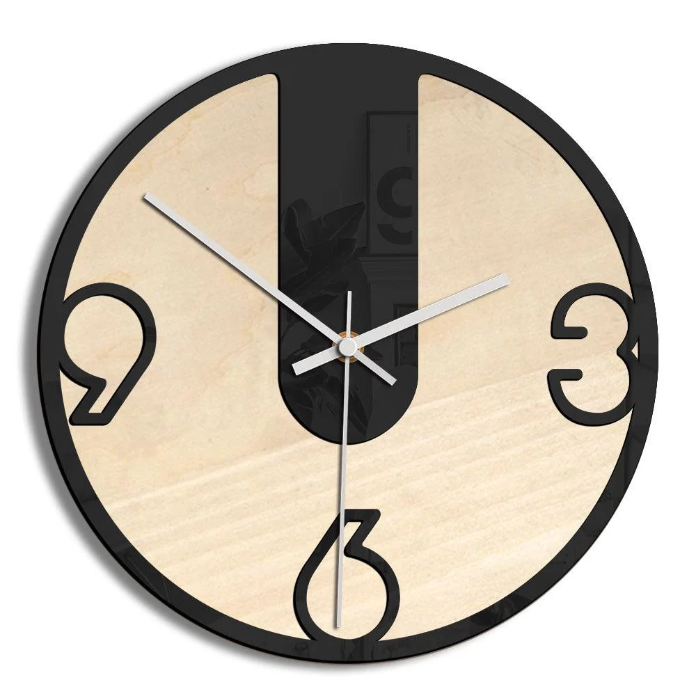 Modern Noiseless Wall Décor Clock for Home -