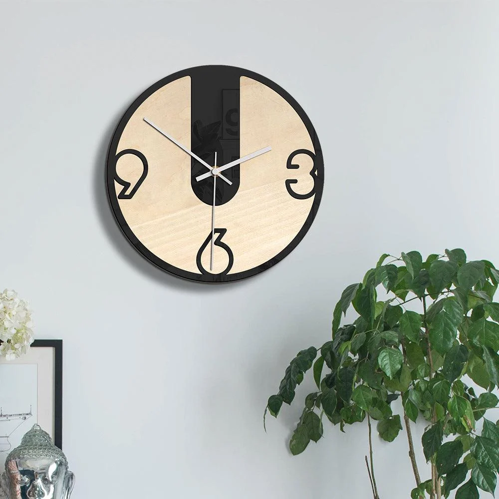 Modern Noiseless Wall Décor Clock for Home -