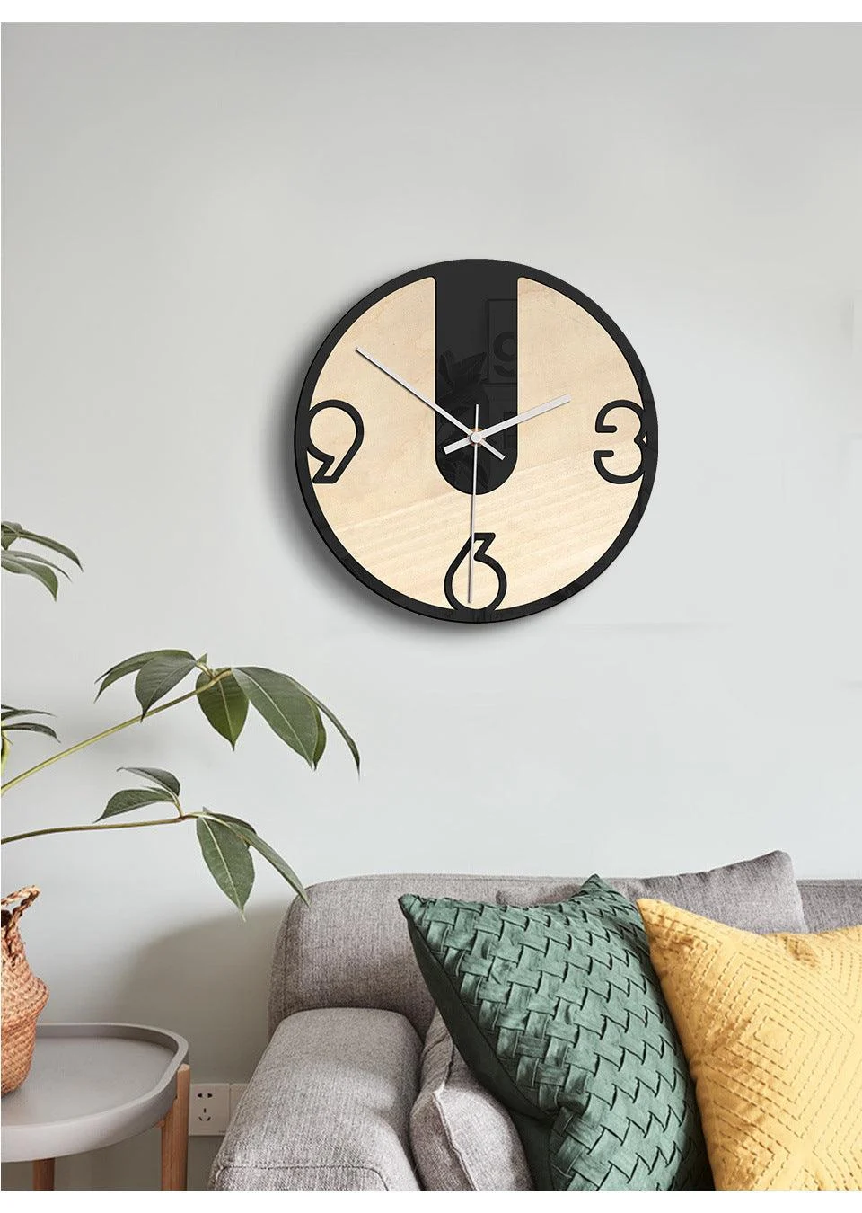 Modern Noiseless Wall Décor Clock for Home -