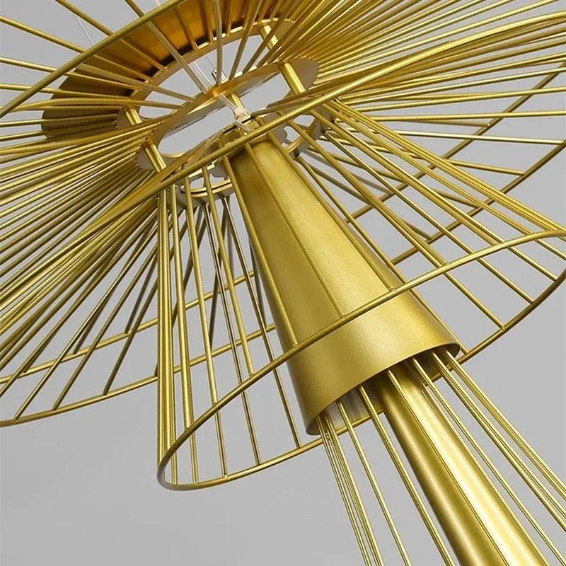 Modern Nordic Black Gold Chandeliers Led Lighting Hotel Dining Living Room -