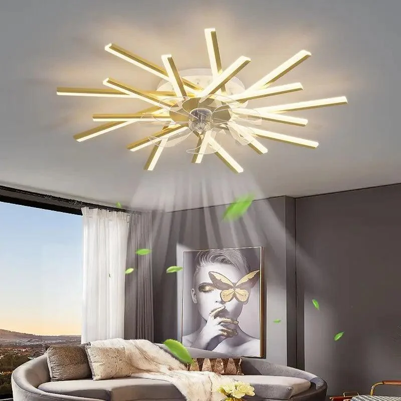 Modern Nordic Ceiling Fan Living Room Led Lighting Bedroom -