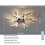 Modern Nordic Ceiling Fan Living Room Led Lighting Bedroom