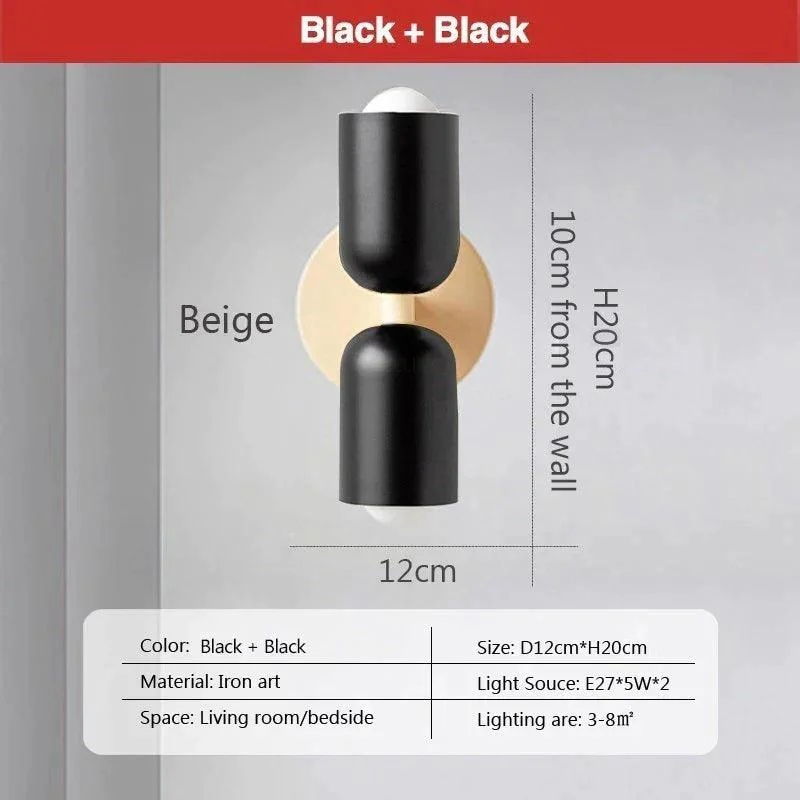 Modern Nordic LED Wall Lamps: Minimalist Elegance for Living Room and Bedroom -
