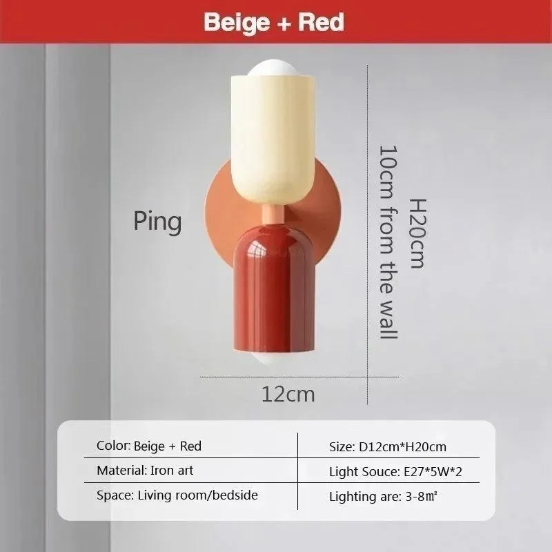 Modern Nordic LED Wall Lamps: Minimalist Elegance for Living Room and Bedroom -