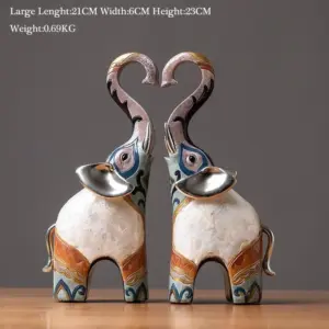 Modern Oriental Elephant Home Decor Sculpture
