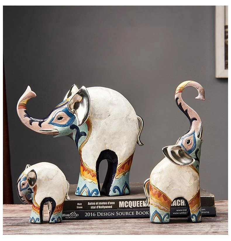 Modern Oriental Elephant Home Decor  Sculpture -