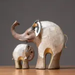 Modern Oriental Elephant Home Decor Sculpture