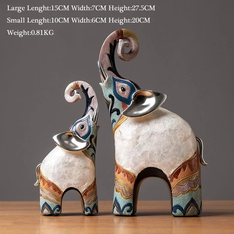 Modern Oriental Elephant Home Decor  Sculpture -