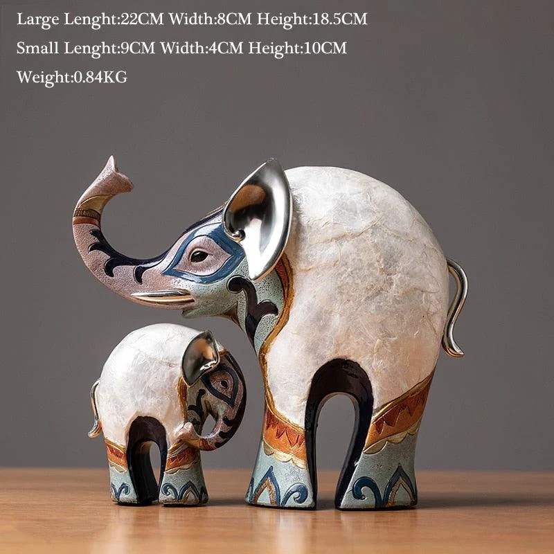 Modern Oriental Elephant Home Decor  Sculpture -
